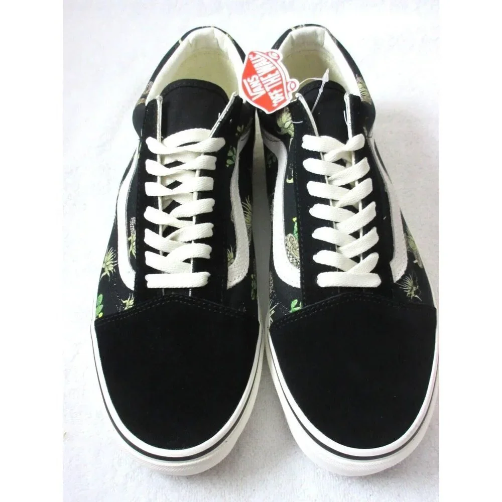 Vans Men's Old Skool Desert Snake Black White Canvas Suede shoes Sizes NIB